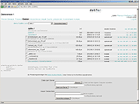 Screenshot 'datfer - data transfer' Dateiliste ohne Vorschaubildern im Standardlayout