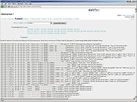 Screenshot 'datfer - data transfer' Protokoll im Standardlayout