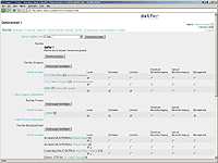 Screenshot 'datfer - data transfer' Formular Rechteverwaltung im Standardlayout